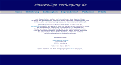 Desktop Screenshot of einstweilige-verfuegung.de