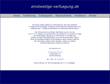 Tablet Screenshot of einstweilige-verfuegung.de